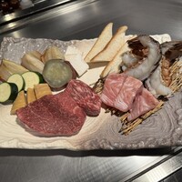 鉄板焼き 太縁 - 