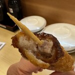 や台ずし - 串カツ　断面図