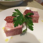 ファニエンテ - 【再訪5】パテ　フランボワーズと粒マスタードのソース