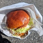 もあ 小麦館 - ジャンボメンチカツバーガー