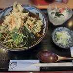 粗挽きそば 手打ち 日本橋福田雅之 - 先週食べたモーニングかき揚げ蕎麦