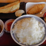 福島鎌田食堂 - H26.7.6 焼き魚定食＋２品（７６６円）