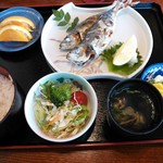 Hiho Chan - ランチ　焼き魚定食２　アジ塩焼き