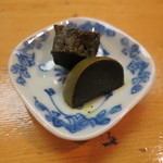 日本橋橘町　都寿司 - 鮑の肝漬け