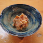 日本橋橘町　都寿司 - 縞海老の頭を焼いた海老味噌