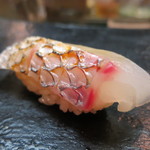 日本橋橘町　都寿司 - 鯛握り