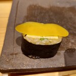 鮨処 池上 - 出汁巻きカラスミ