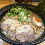 麺屋　四十 - 鶏白湯ラーメン750円+チャーシュー200円