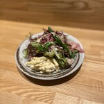 洋食 おがた - 京都産有機野菜のサラダ
