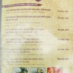 V-Cuisine - メニュー