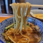 麺家 たけ田 - 麺投入からの麺リフト