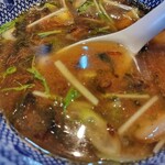 麺家 たけ田 - つけ汁の感じ