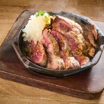 鉄板　みすじステーキ