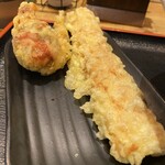うどん居酒屋 江戸堀 - この２つ、それぞれ美味い