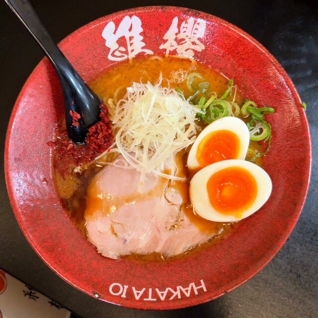 オススメ　中洲屋台　ピリ辛 　博多　豚骨ラーメン　人気　ラーメン旨い オススメ 福岡 中洲屋台 ピリ辛 博多豚骨ラーメン - メルカリ