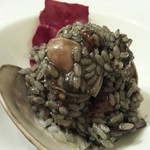 フラテッロ - 大蛤とイカ墨のリゾット