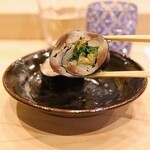 松寿司 - 鰯海苔巻き 大葉･芽ねぎ･花わさび