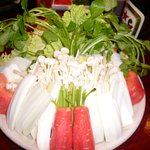 とり喜 - 鴨鍋野菜