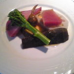 前菜は温野菜！