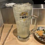 高円寺 焼肉ここち - 生レモンサワーメガサイズ