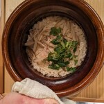馳走 あい田 - 炊き込みご飯　地鶏と牛蒡