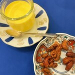 四川料理 巴蜀 - マンゴープリンとナッツの飴掛け