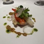 プリミ・バチ - 蕪のムース キャビアとシブレット添え