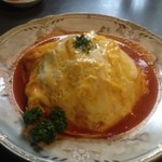 レストラン三澤亭 - 2014.7.10　オムライス☆（ランチ）　この日もこんもり大盛にしていただいた☆（＾O＾）