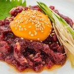 Sumibiyaki Maru - 日本一のこだわり卵でいただく馬肉のユッケ