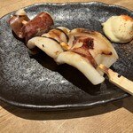 炭火やきとり 樹 - イカ串　柔らかい