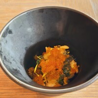 高宮庭園茶寮 - 弐の皿 つぶ貝 とびっこ 小松菜