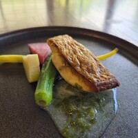 高宮庭園茶寮 - お魚 イトヨリ 豆乳 出汁 あおさ