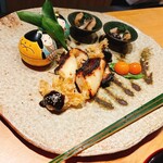 御料理 ふじ田 - 蛍烏賊 鰊 銀ぽう ふきのとう 金柑