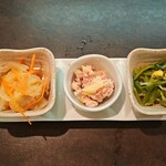 鍋場 極 - 前菜三種
