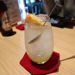 干物と日本酒のお店 yoshi-魚-tei - だいだいソーダ