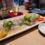 干物と日本酒のお店 yoshi-魚-tei - カルパッチョ