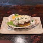 酒盃 - カキフライ ポテサラ敷