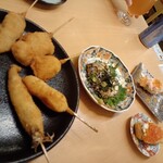 串カツあらた - 揚げたて★カボチャはホクホクで素材のこだわりを感じます