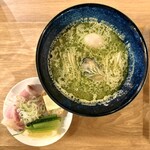 BISTRO ogawa - 料理写真:・ビストロ風 牡蠣らぁめん1,300円/税込
・半熟卵 150円/税込