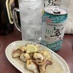杉井酒店 - げそ塩焼き