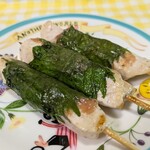 ハマケイ - 梅しそ塩串@\125円