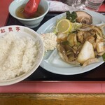 紅葉亭 - ランチ600円　八宝菜