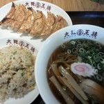 大阪王将 - 王将ｾｯﾄ990円(煮干醤油ﾗｰﾒﾝ)