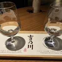 日本料理　「十二颯」 ヒルトン東京 - 吉野川みなもシリーズ飲み比べセット