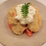 食堂みしま - カキフライ加藤農園のトマト