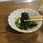 キッチン ブルー グローブ - 優しい味のほうれん草