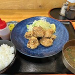 塩梅食堂 - 若鶏からあげ定食