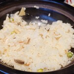 日本料理 市松茶寮 - 蒸されたご飯はまだ熱々