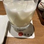 鳥光國 上野店 - 濃厚ヨーグルト酒ロック
