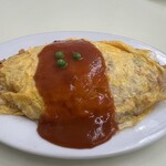 宝来 - チキンがゴロゴロ入ったオムライス*(*ˊᵕˋ*)و酸味の少ない自家製ケチャップソース